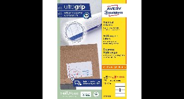 Etiket Avery Zweckform 3427-200 105x74mm wit 1600stuks