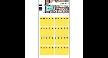 Etiket herma 3771 26x40mm diepvries geel 48st