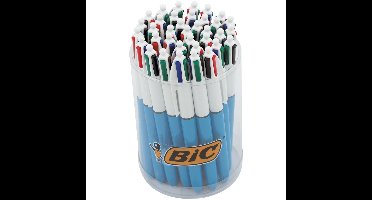 Bic Colours Original 4-kleurenbalpen, medium, klassieke inktkleuren, tubo van 36 stuks