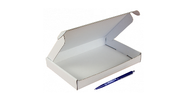 Brievenbusdoos A5 met klep 220x155x28mm wit per stuk