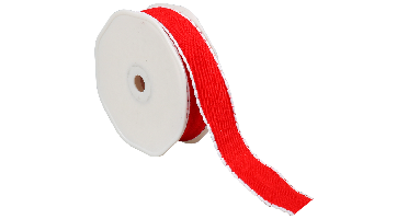 Lint | 25mm | 15m | PP | rood/wit