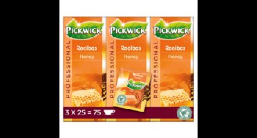 Thee pickwick rooibos honey 25x1.5gr | 3 stuks