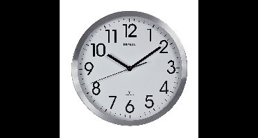 Wandklok maul move rc 305x45mm alu wt batterij