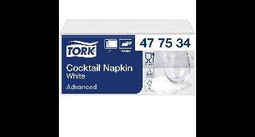 Cocktailservet tork advanced 2laags 200 vel wit | 12 stuks