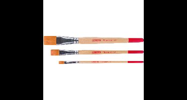 Talens Art Creation aquarelpenselen polyester plat, set van 3 penselen