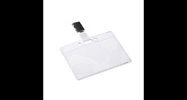 Badge europel met strip en clip 90x60mm | 24 stuks