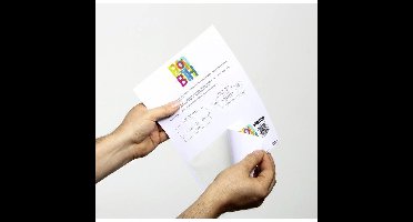 Badge Durable bezoekers 97x86mm 100 stuks