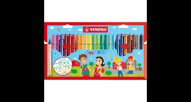 Viltstift stabilo cappi 168/24 m 24st assorti | 6 stuks