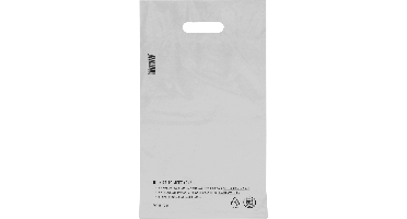 Zak | Verzendzak met handvat | Gerecycled LDPE | 25x35cm | wit | 250 stuks