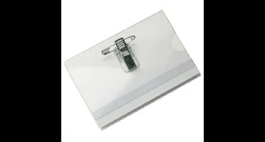 Badge met combiklem, ft 58 x 90 mm, doos van 50 stuks