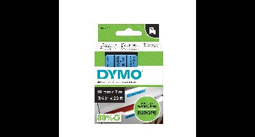 Labeltape dymo labelmanager d1 polyester 19mm bl