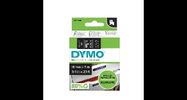 Labeltape dymo labelmanager d1 polyester 19mm zw | 5 stuks