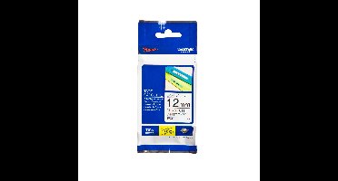 Labeltape brother ptouch tze231 12mm wit | 25 stuks