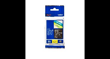 Labeltape brother ptouch tze335 12mm zwart | 25 stuks