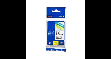 Labeltape brother ptouch tze241 18mm wit | 25 stuks