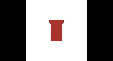 T-kaart djois formaat 2 48mm rood 100st