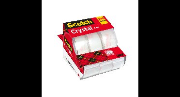 Plakband scotch crystal 600 19mmx7.5m tr 2+1 disp