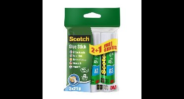 Lijmstift scotch 21gr 2+1 gratis