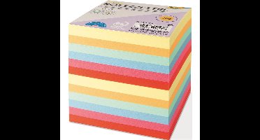 Folia Notes, ft 90 x 90 mm, vulling voor memokubus, geassorteerde kleuren