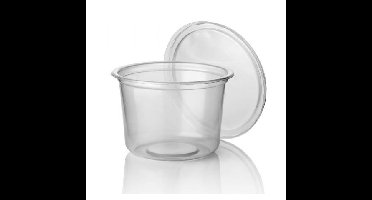 Bakje rond APET 116x69 450cc 1000 stuks