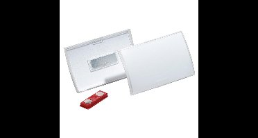 Durable badge met magneet Click Fold ft 54 x 90 mm, doos van 10 stuks