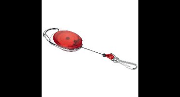 Durable afrolmechanisme met karabijnhaak rood, op blister