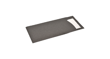 Bestekzak | incl. Servet | 2-laags | papier | zwart | 600 stuks