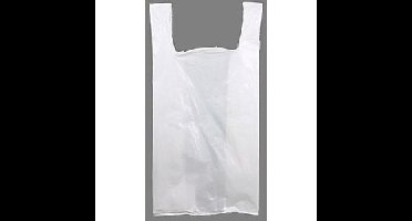 Hemddraagtas wit 28x07x50cm 2000 stuks