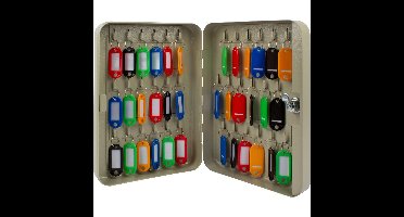 Q-CONNECT sleutelkast voor 36 sleutelhangers grijs