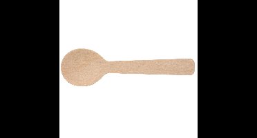 Koffielepel, uit hout, gecoat, 96 mm, pak van 100 stuks