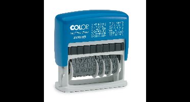 Colop tekststempel Mini-Info Dater S 120/WD, met datum en 12 verschillende woorden, nederlands