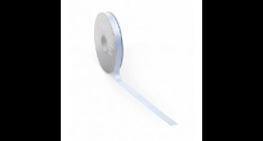 Satijnlint PREMIUM Double face 25mm x 25 meter lichtblauw