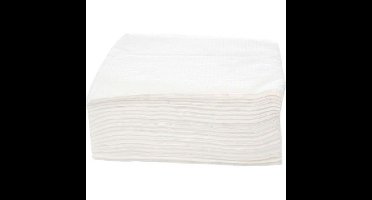 Servetten 33x33cm 1 laags 500 stuks wit