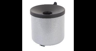 V-part vlamdovende wandasbak 2 l, RVS, grijs en zwart