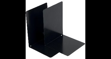 V-Part Boekensteun metaal, set van 2 stuks, zwart