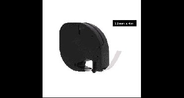 Labeltape quantore 91201 12mmx4m wt/zw | 360 stuks