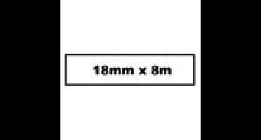 Labeltape quantore tze-241 18mmx8m wt/zw | 32 stuks