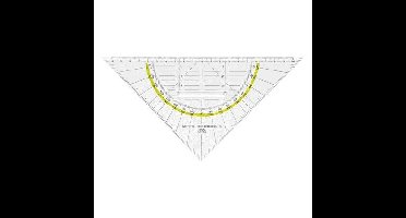 Geodriehoek aristo 1555/2 225mm met greep | 10 stuks
