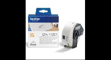 Brother DK-11201 labelprinter-tape Zwart op wit | 3 stuks