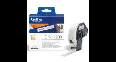 Brother DK-11203 labelprinter-tape Zwart op wit