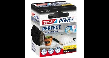 Textieltape tesa perfect 2.75mx38mm zwart | 6 stuks