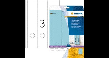 Rugetiket herma 5138 breed/lang 61x297mm zkl blauw