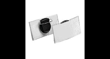Badge durable 8124 convex met combiklem 40x75mm | 25 stuks