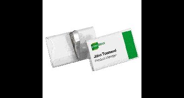 Badge durable 8110 met krokodillenklem 40x75mm | 25 stuks