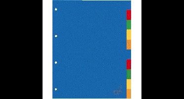 Tabbladen Kangaro 4-gaats A410 10-delig assorti PP