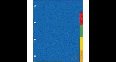 Tabblad kangaro 4r a405 5 delig assorti pp | 25 stuks