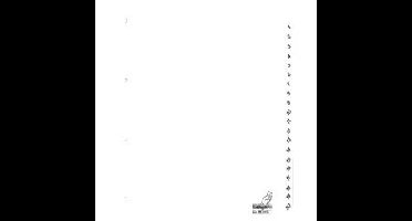 Tabblad kangaro 4r pk420c nr 1 20 wit karton