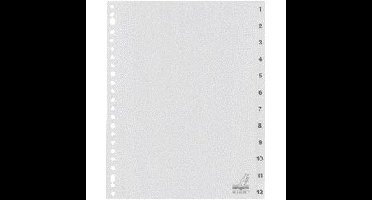 Tabblad kangaro 23r g412cm 1 12 genummerd grijs pp | 25 stuks