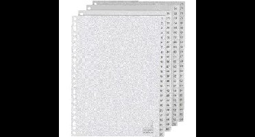 Tabblad kangaro 23r g4100cm 1 100 genummerd gr pp | 5 stuks