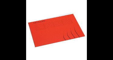 Vouwmap Secolor A4 100% gerecycled karton 250gr rood